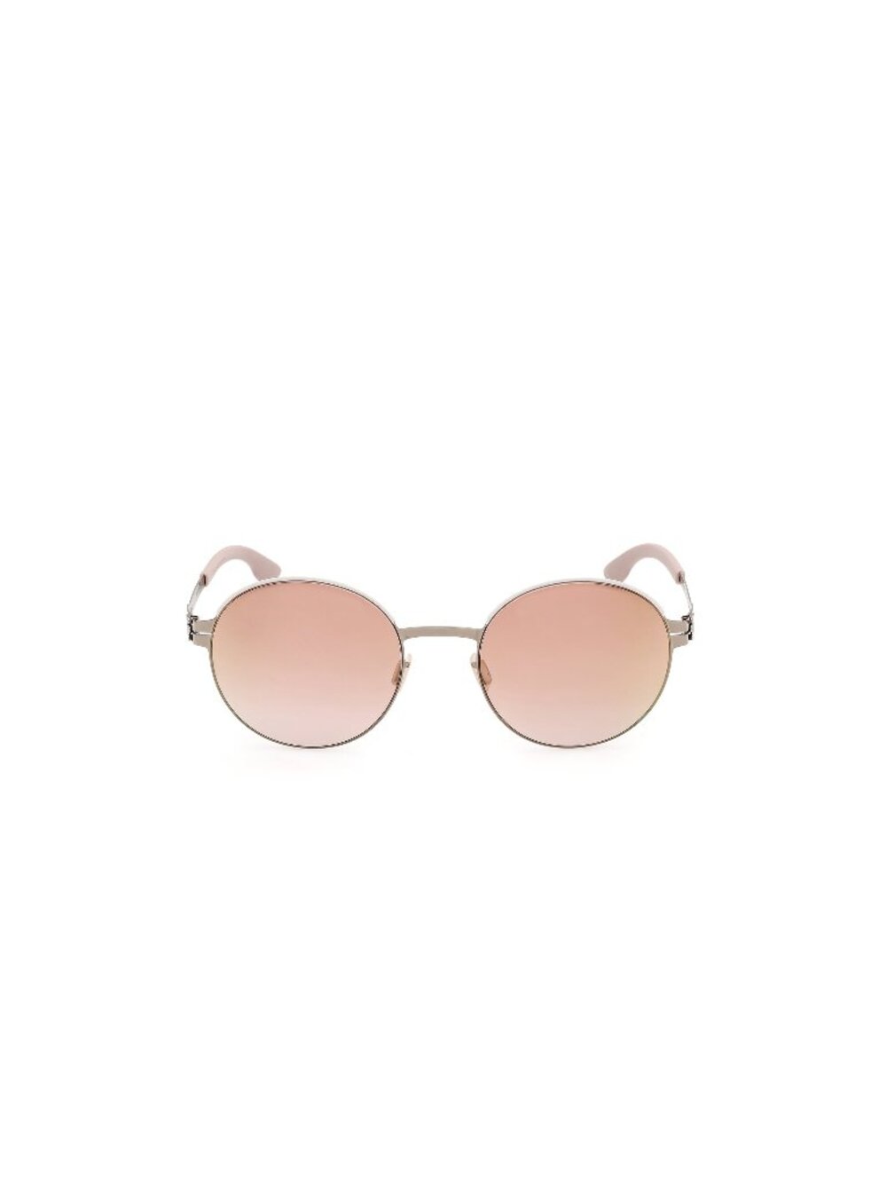 New Ic! Berlin Unisex Sunglasses Grey Brown Lens Metal Frame IC0215 59F 53